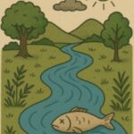 La contaminación en un paisaje.