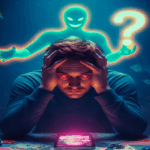 un señor esta consumido por las apuestas